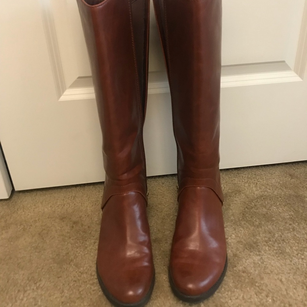 Brown Leather Riding Boots